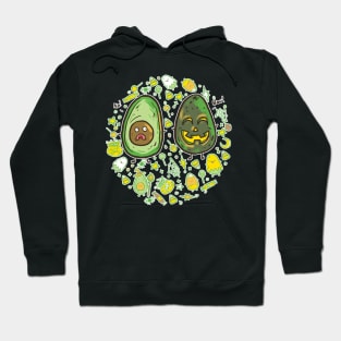 avocado jack o lantern Hoodie